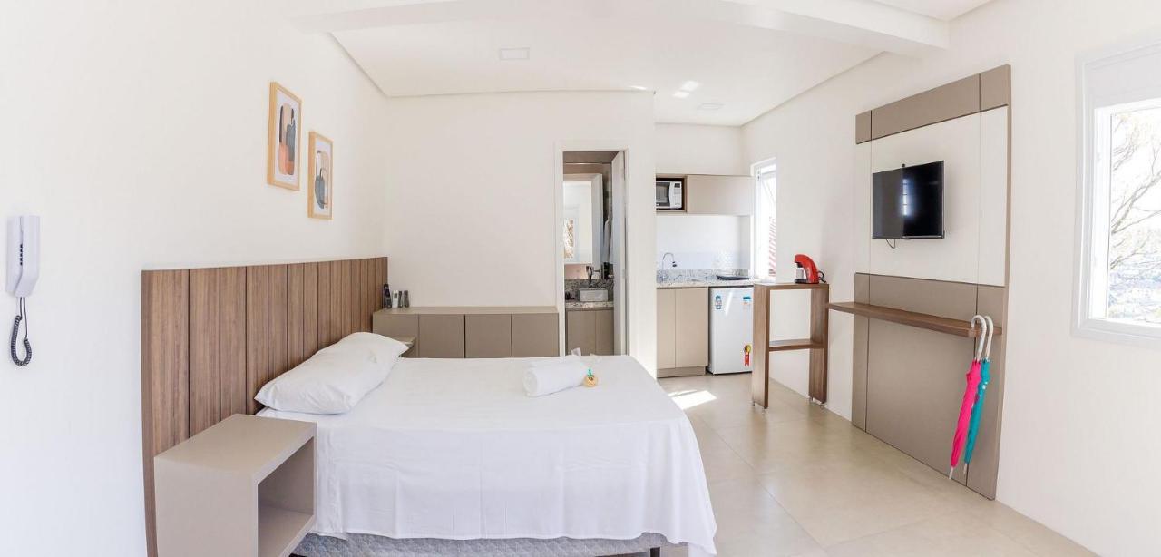 Appartamento Locar-In Gramado Flat Centro A 600 M Da Rua Coberta Esterno foto